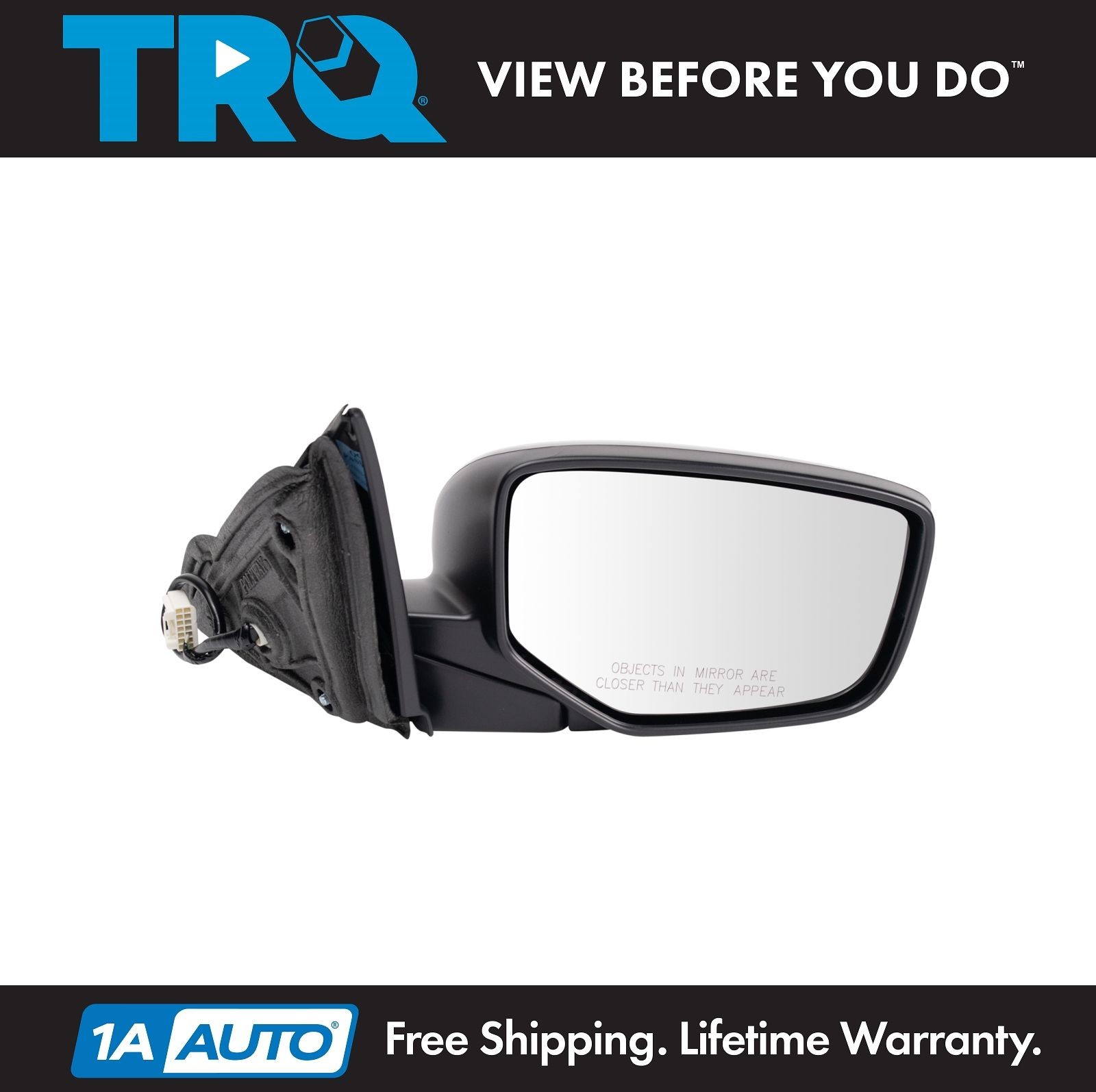 TRQ Power Mirror RH Right Passenger Side for Honda Accord 4dr Sedan