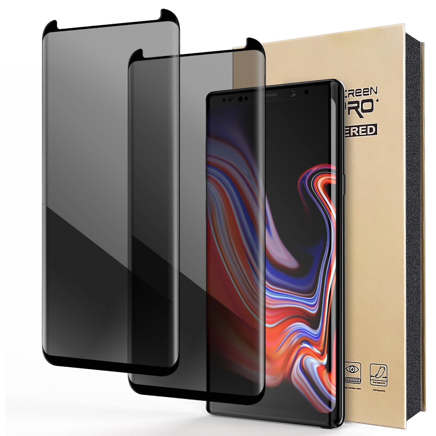 2/4/6 Pack Privacy For Samsung Galaxy Note 9 / 8 Screen Protector Tempered Glass
