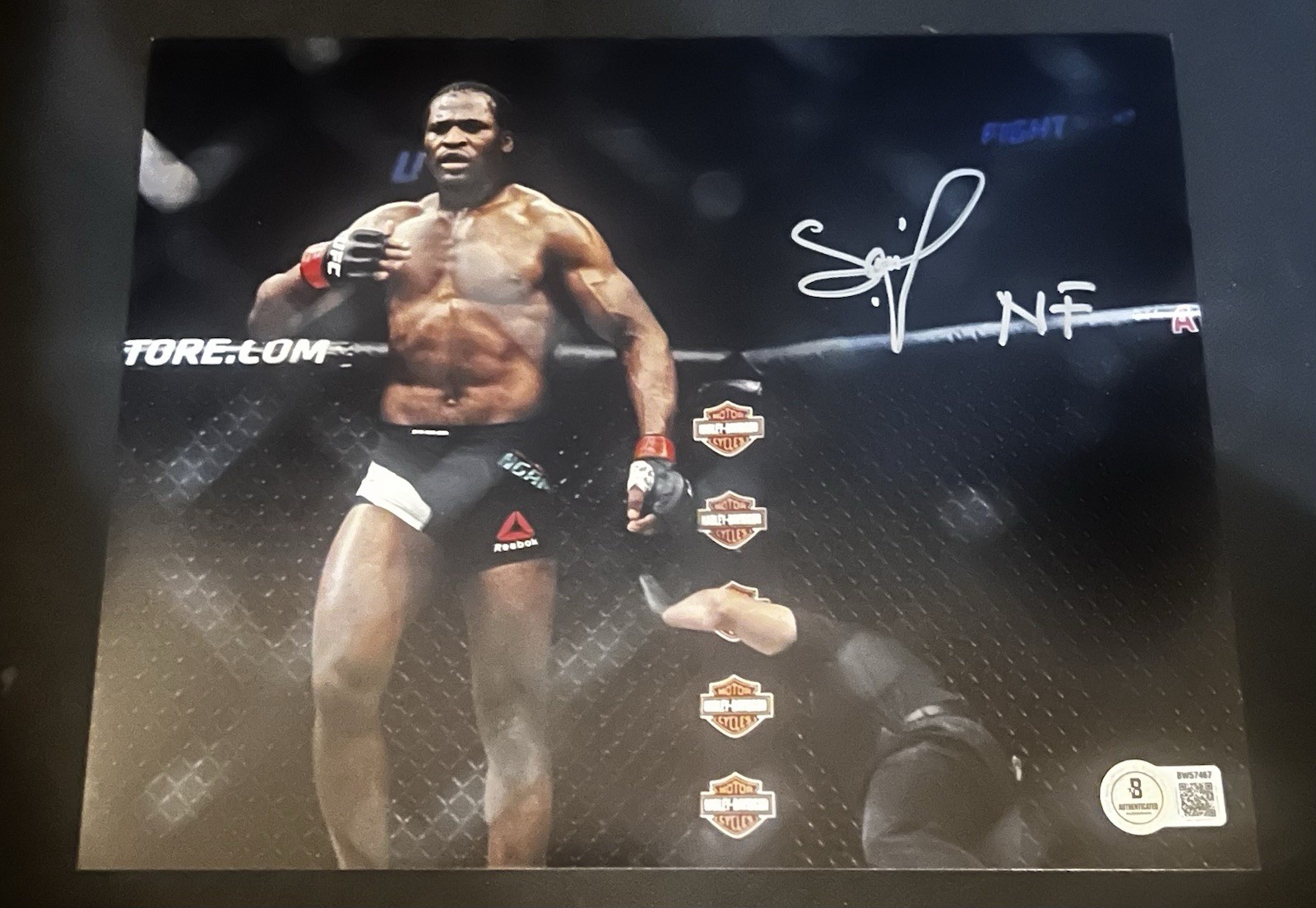 Francis Ngannou Signed 8x10 Photo Ufc Becektt Bas