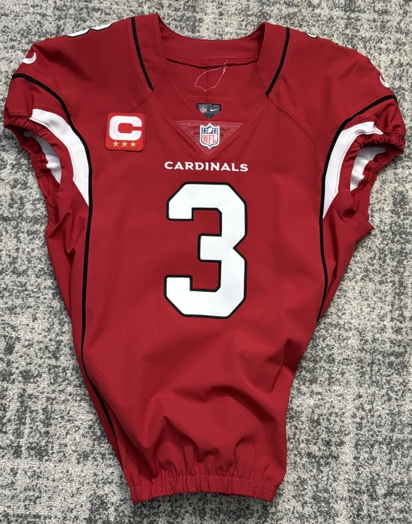 Budda Baker Customized Authentic 2019 Arizona Cardinals Game Issued Jersey Sz 42