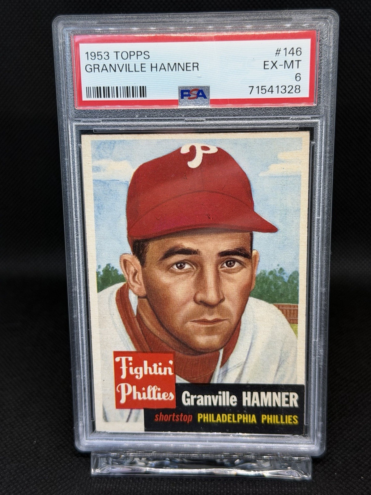 1953 Topps #146 Granville Hamner Philadelphia Phillies PSA 6 1953 Topps #146 Granville Hamner Philadelphia Phillies PSA 6