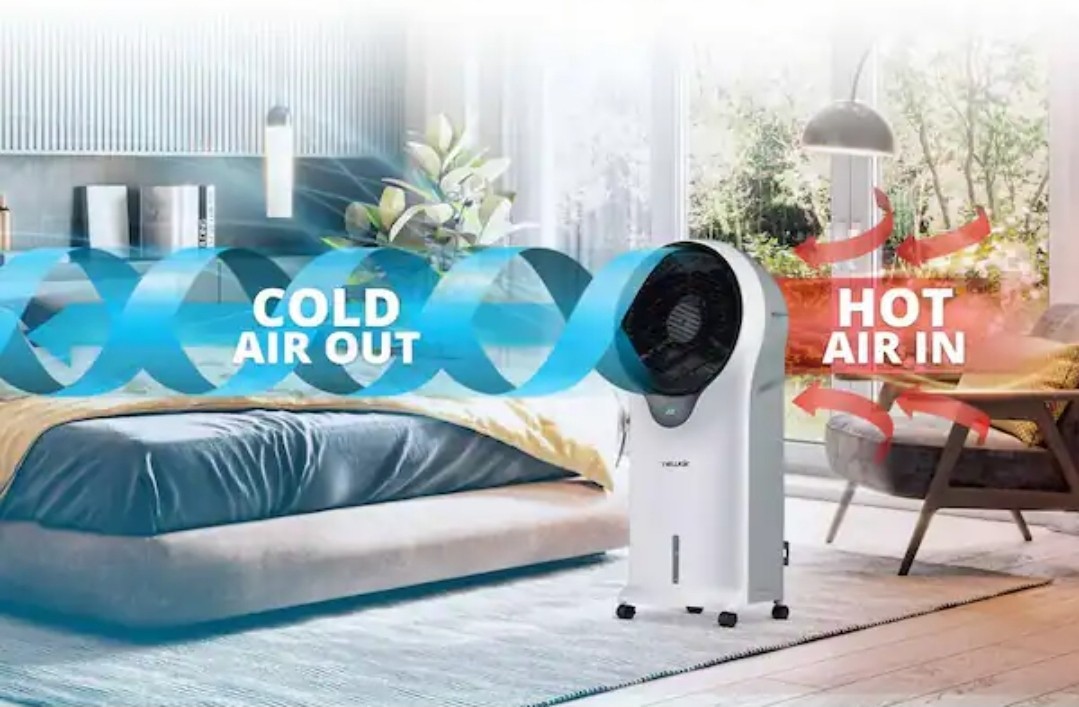 NewAir Portable Evaporative Swamp Cooler 470 CFM Outdoor Fan 250 Sq Ft Quiet