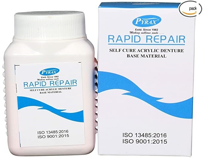 Dental RAPID REPAIR Self Cure Denture Repair Material - Various Shades and Packs