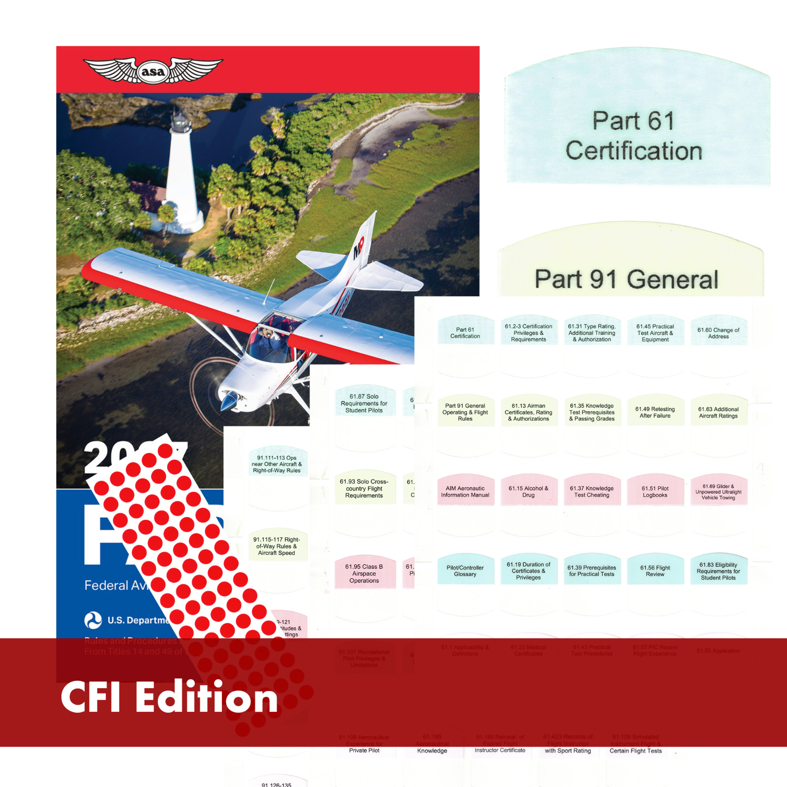 DIY KIT ASA 2027 FAR/AIM Book + 75 Tabs for CFI