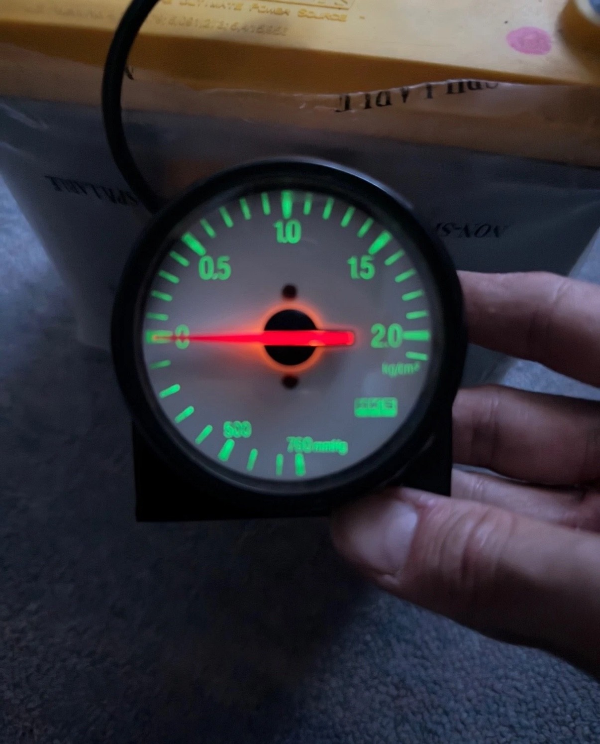 HKS 60mm White Boost Gauge Meter 90s DEFI NISMO GREDDY SUPRA GTR RX7 GC8 EVO RB