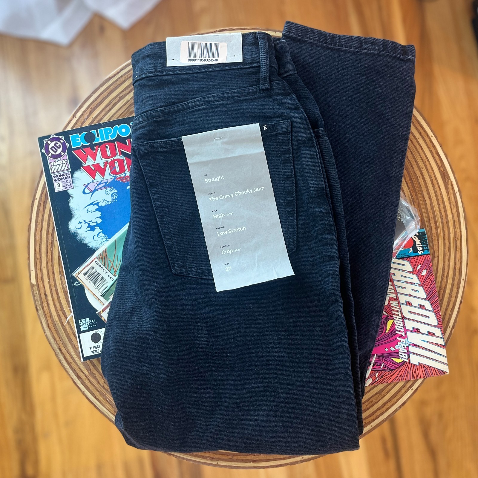 NWT Everlane The Curvy Cheeky Jeans Women’s Crop Black High Rise 27 Crop NWT Everlane The Curvy Cheeky Jeans Women’s Crop Black High Rise 27 Crop