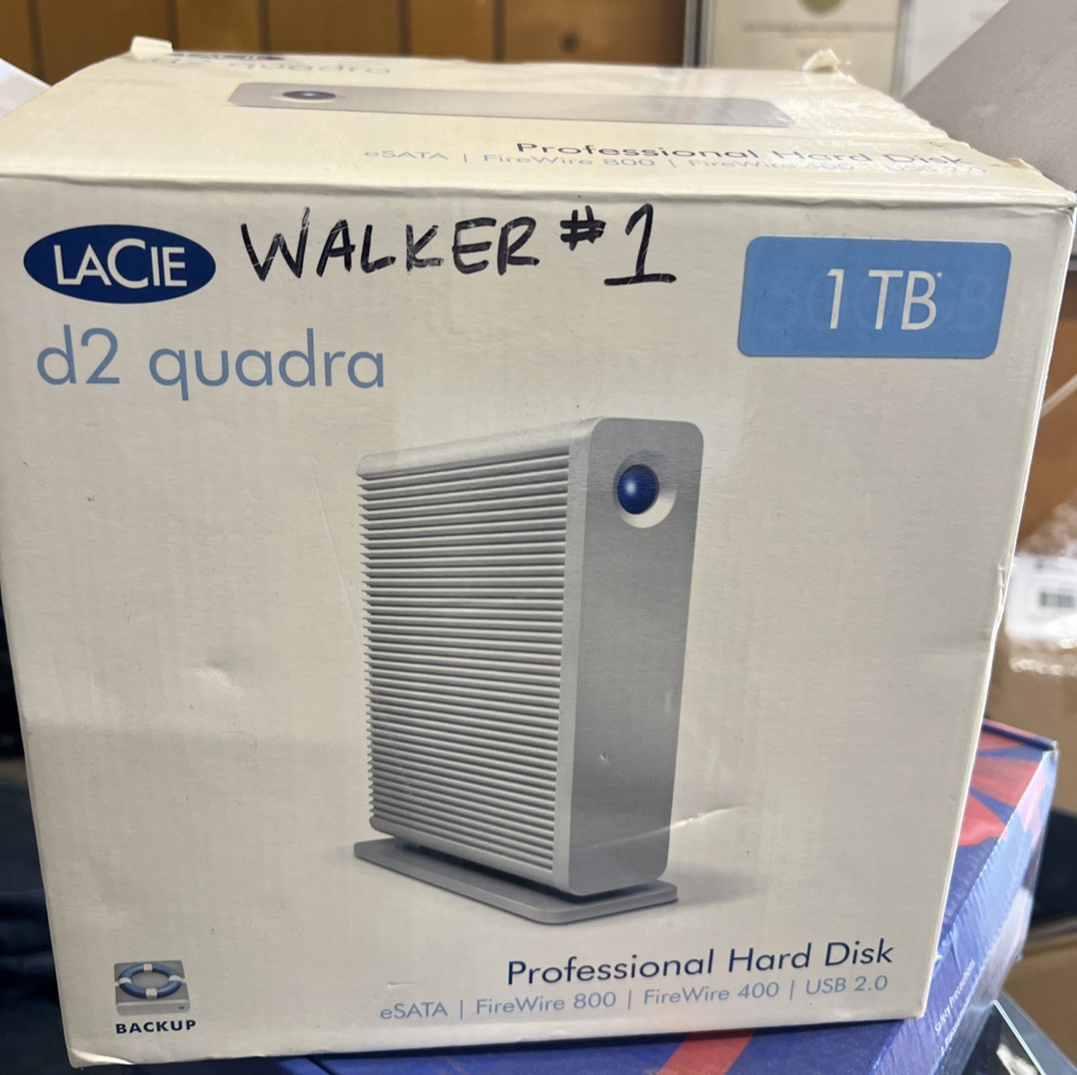 Lacie D2 Quadra Professional Hard Disk 1TB Computer Backup Hard Drive MINT
