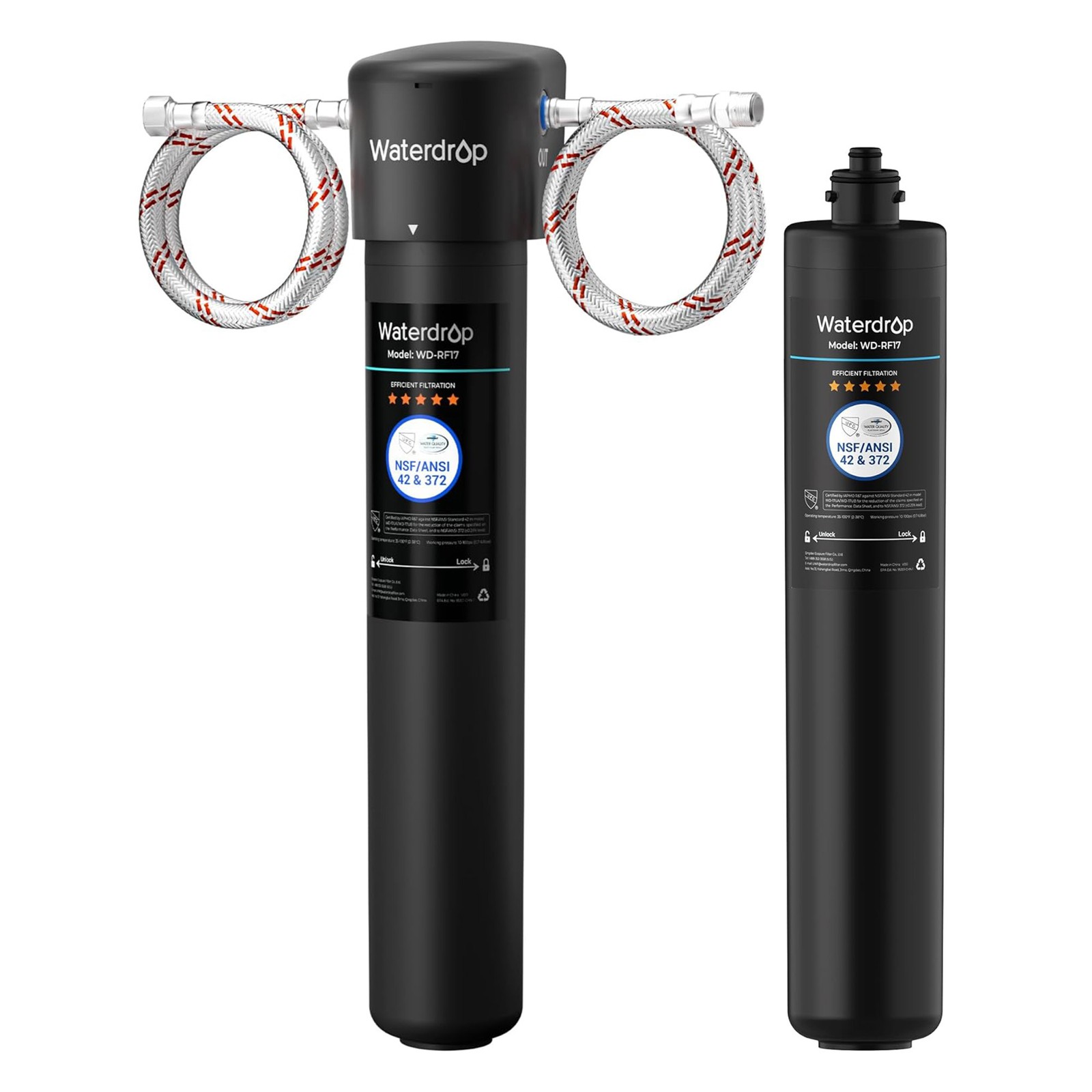 Waterdrop 17UA Under Sink Water Filter System and RF17 Water Filter,Reduces PFAS Waterdrop 17UA Under Sink Water Filter System and RF17 Water Filter,Reduces PFAS