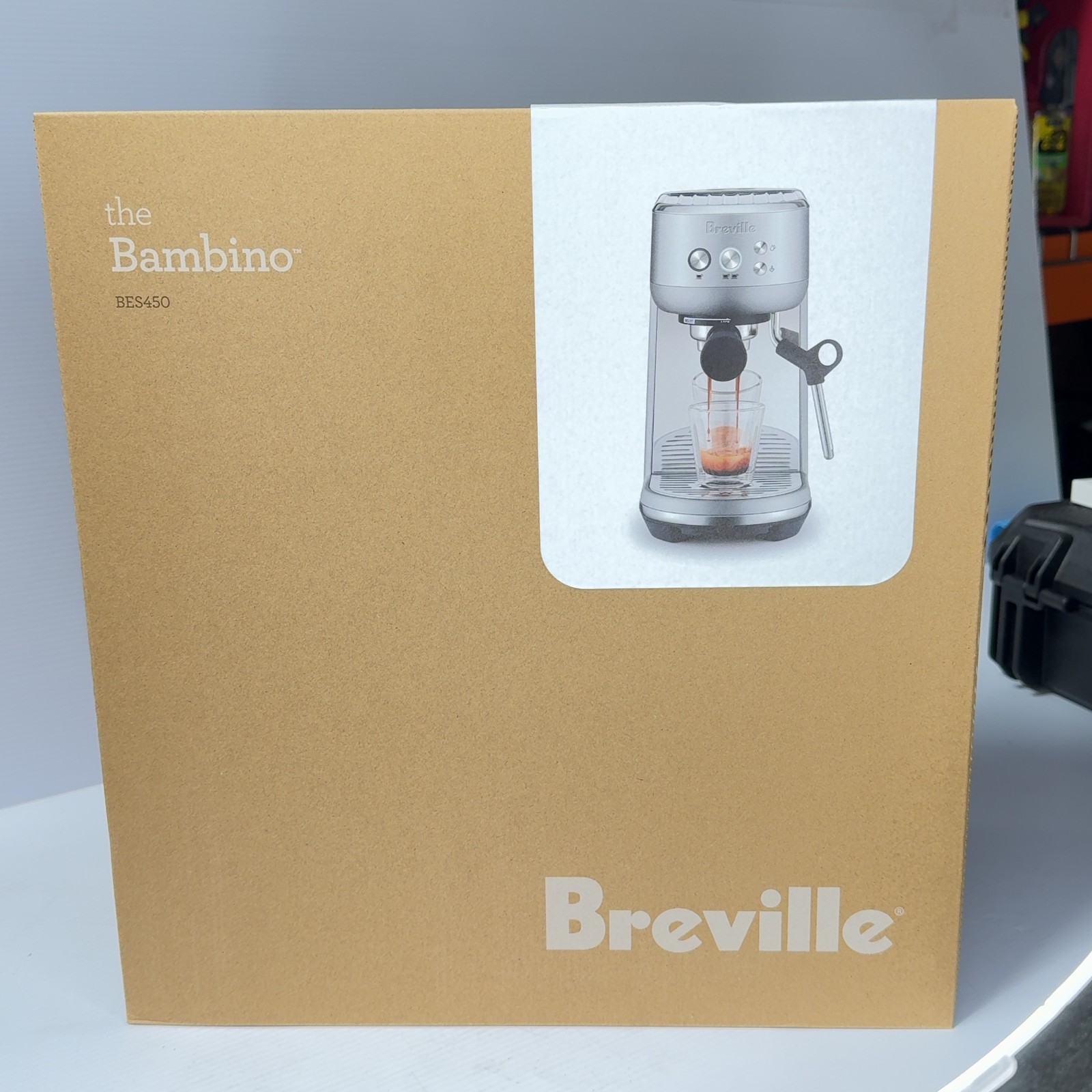 Brand New Breville Bambino Brushed Stainless Steel Espresso Maker BES450BSS