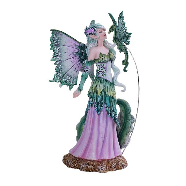 PT  Amy Brown Designer Fairies Discovery Fairy with Dragon Figure