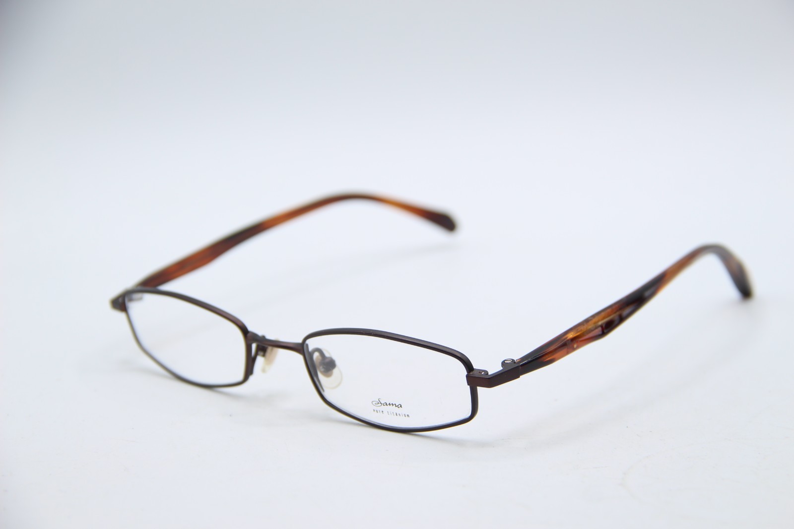 NEW SAMA F-36 CPR BROWN GUNMETAL HAVANA AUTHENTIC FRAMES EYEGLASSES 47-19
