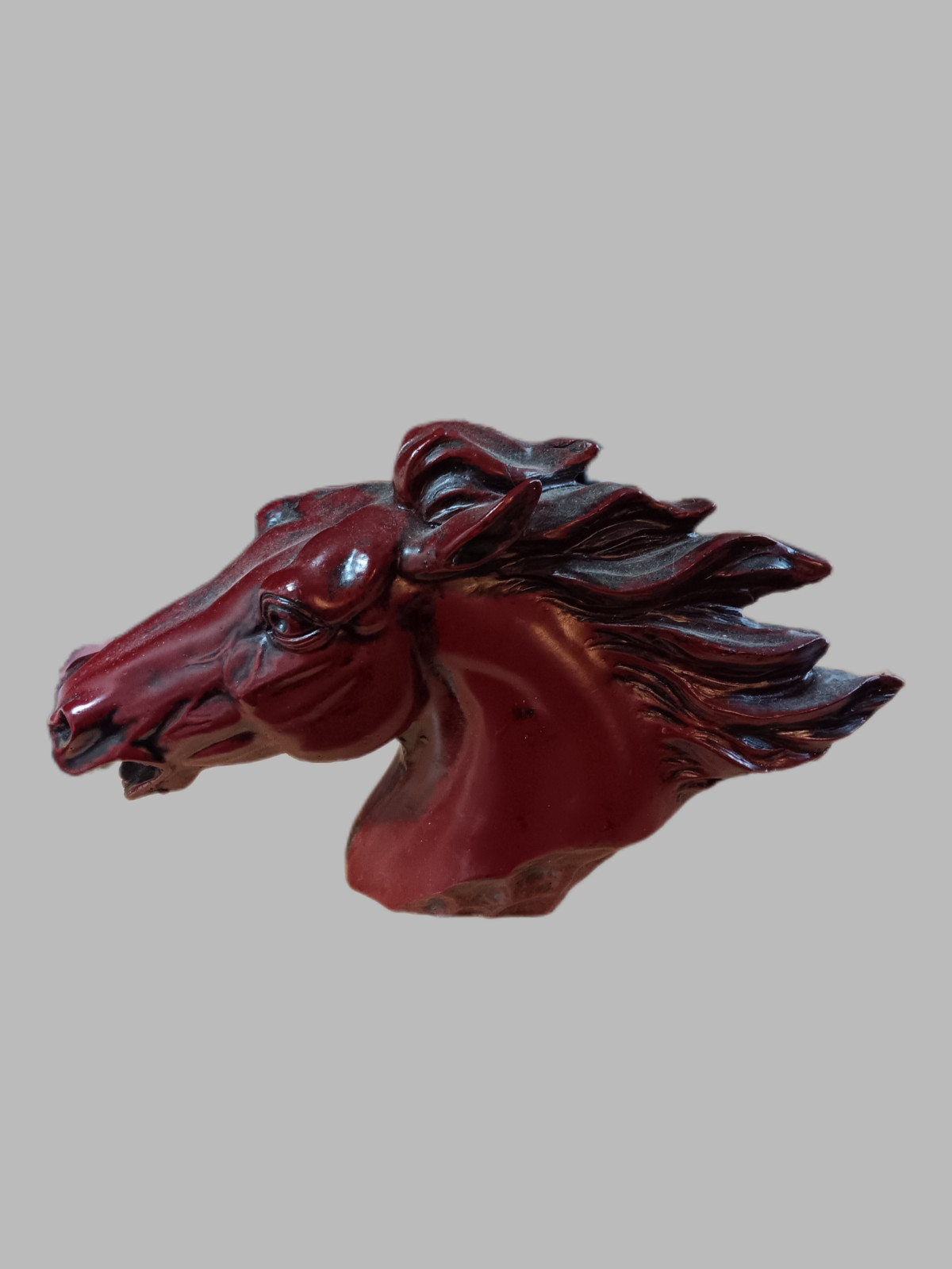 Vintage Faux wood horse figure