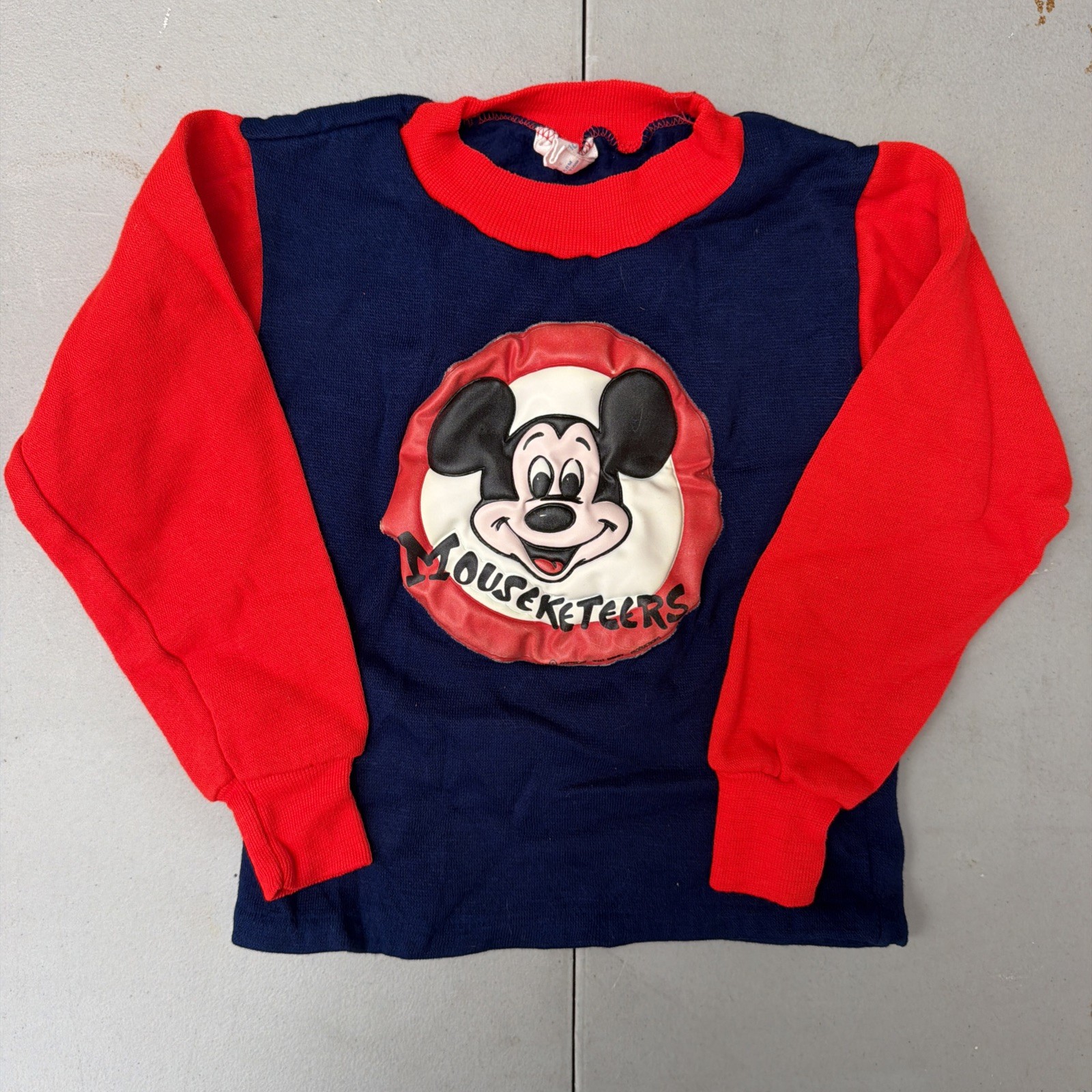 Vintage 1970’s Disney Mickey Mouse Mouseketeers Musketeer Sweatshirt Shirt Sz 5