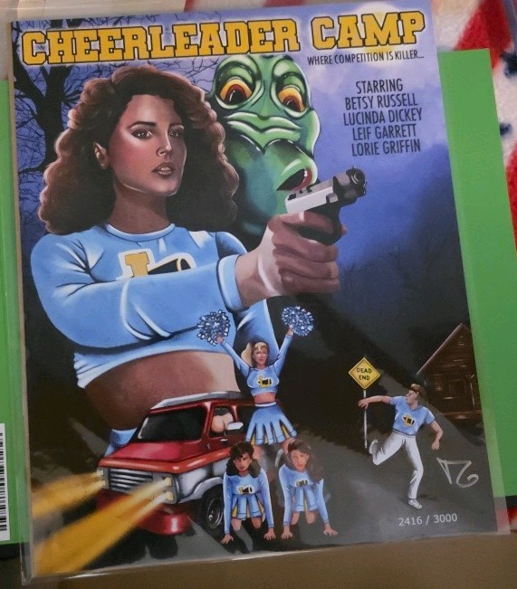 cheerleader camp art print limited edition 2416 of 3000