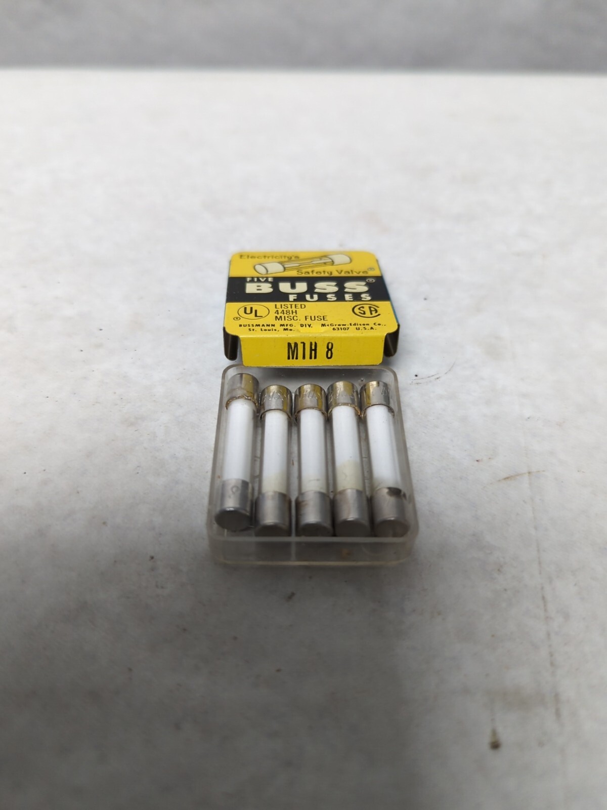 COOPER BUSSMANN,MTH 8,CERAMIC FUSE PACK OF 5 NOS