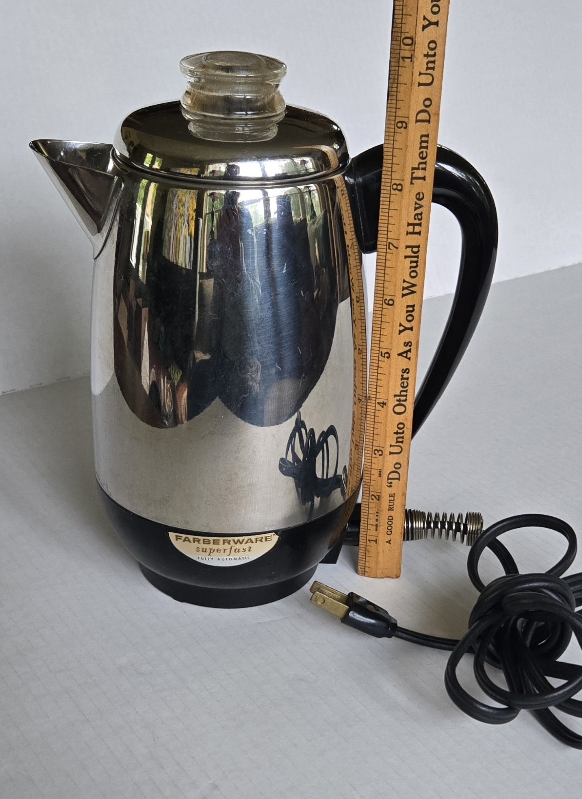 Vintage Farberware Superfast Coffee Pot Percolator Vintage Farberware Superfast Coffee Pot Percolator