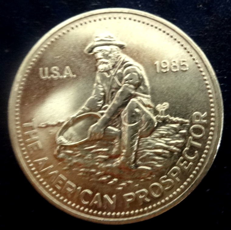 1985-1 OZ. ENGELHARD .999 FINE SILVER  ROUND/COIN SILVER. #4328.