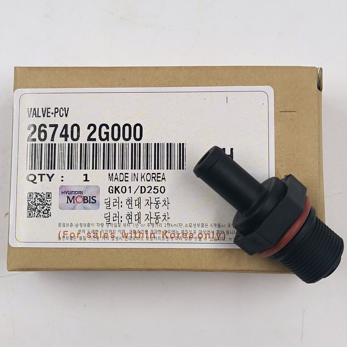 NEW GENUI OE PCV Valve for 2008-24 Hyundai Kia 267402G000 Check Compatibility