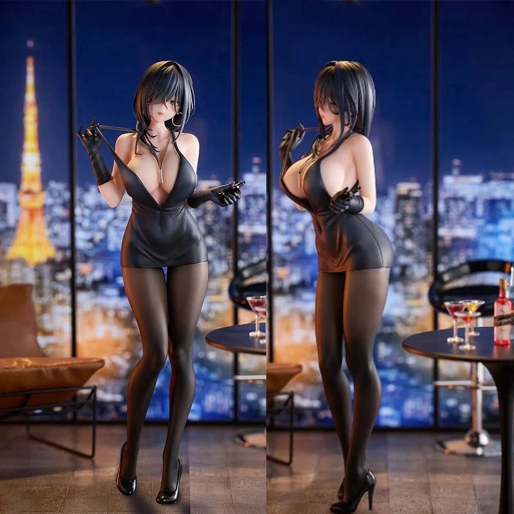 26CM Anime Figure Black Dress PVC Action Model Collectible Display Toy NO BOX