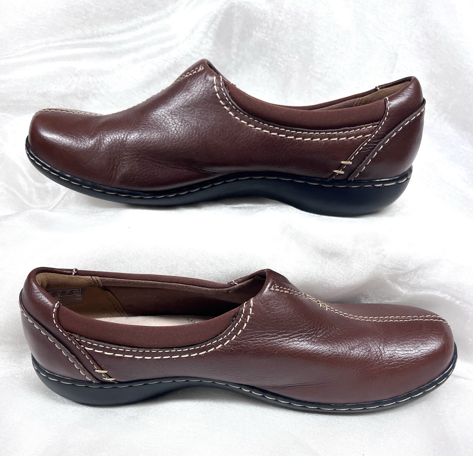 Clarks Ashland Joy Women\'s Sz 9.5 Leather Slip-On SUPER COMFORTABLE Shoes Clarks Ashland Joy Women\'s Sz 9.5 Leather Slip-On SUPER COMFORTABLE Shoes