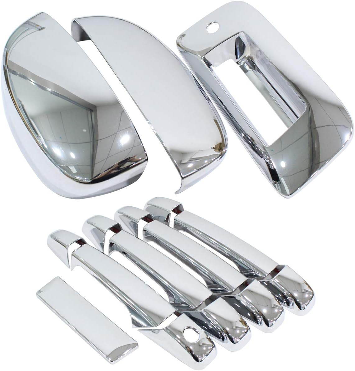 2007-2014 Silverado Chrome Door Handle & Mirror Covers – Compatible Replacement 2007-2014 Silverado Chrome Door Handle & Mirror Covers – Compatible Replacement