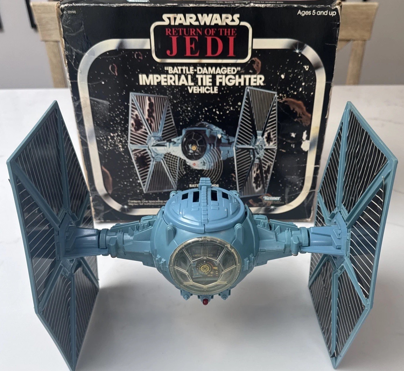 Kenner Star Wars Battle Damaged Imperial Tie Fighter Vintage w/ Box