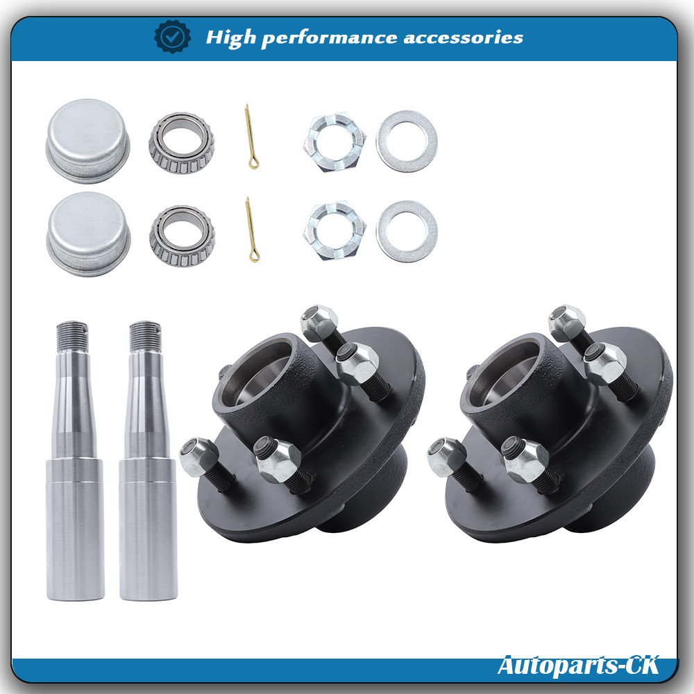 New Pre-Greased Pair of 5-Bolt On 4-1/2 Inch Hub Assembly (AKRD-3500545-PG) New Pre-Greased Pair of 5-Bolt On 4-1/2 Inch Hub Assembly (AKRD-3500545-PG)