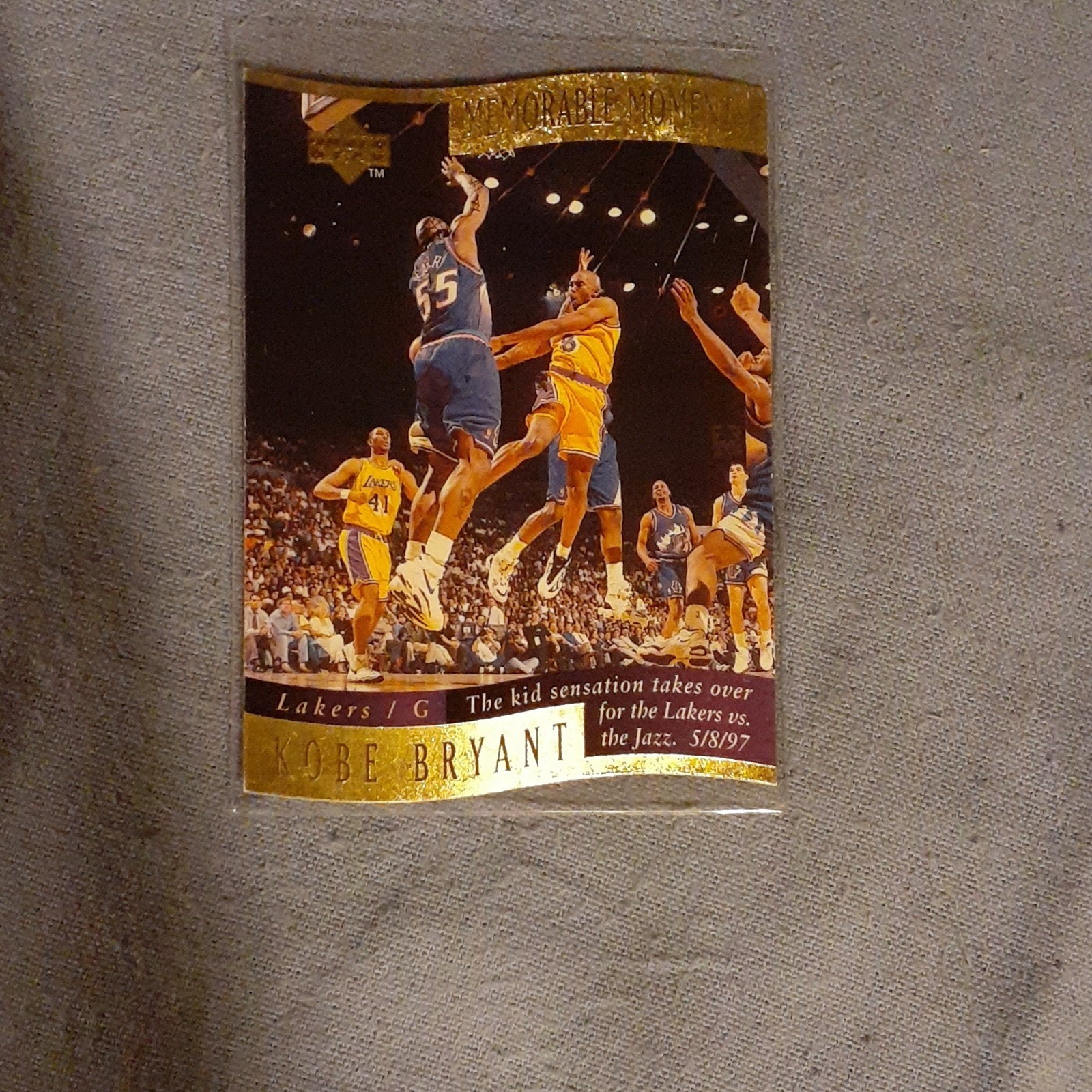 Upper Deck 1996-97 Collector\'s Choice Memorable Moments Kobe Bryant 4/10
