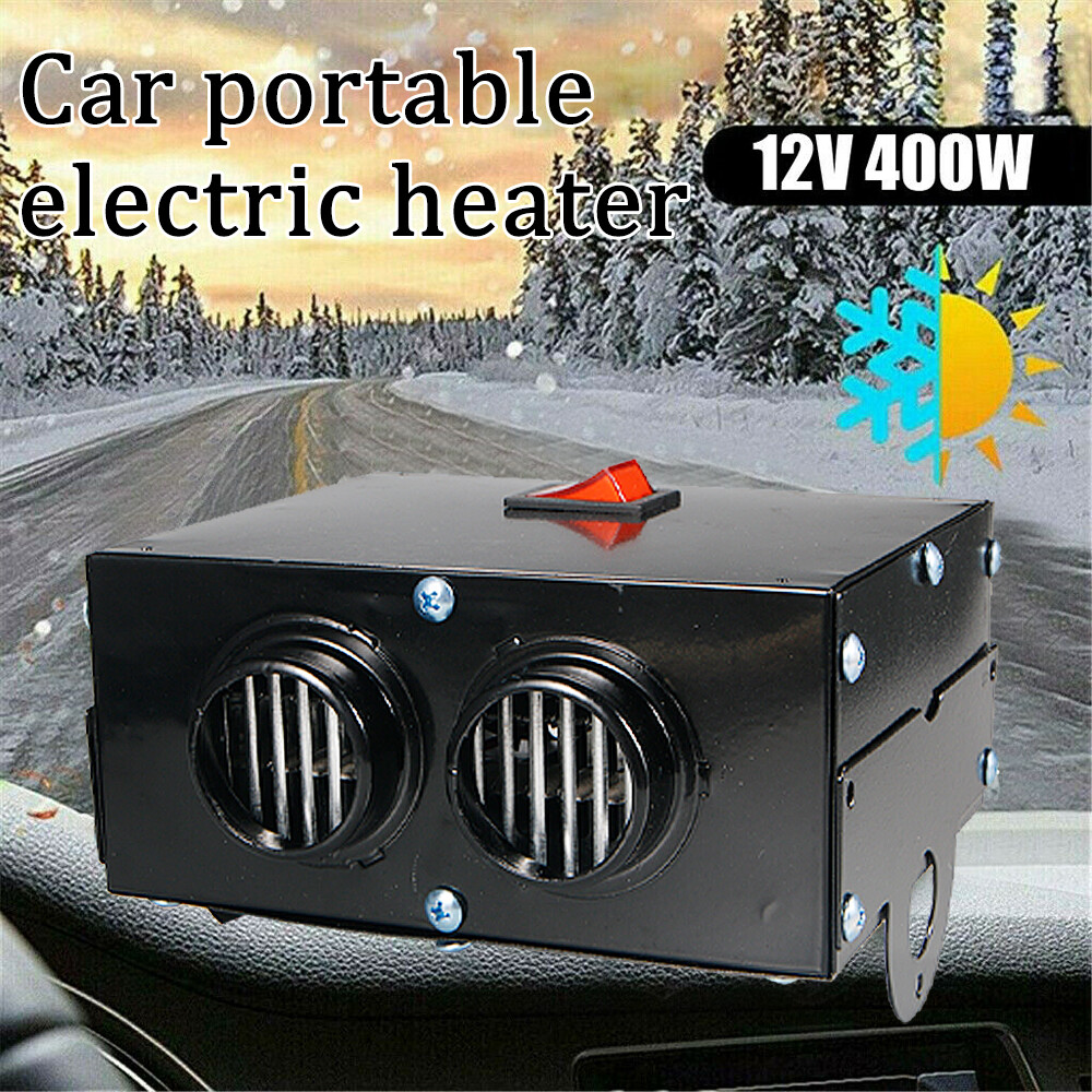 400W Electric Car Heater 12V Heating Fan Defogger Defroster Demister Portable US