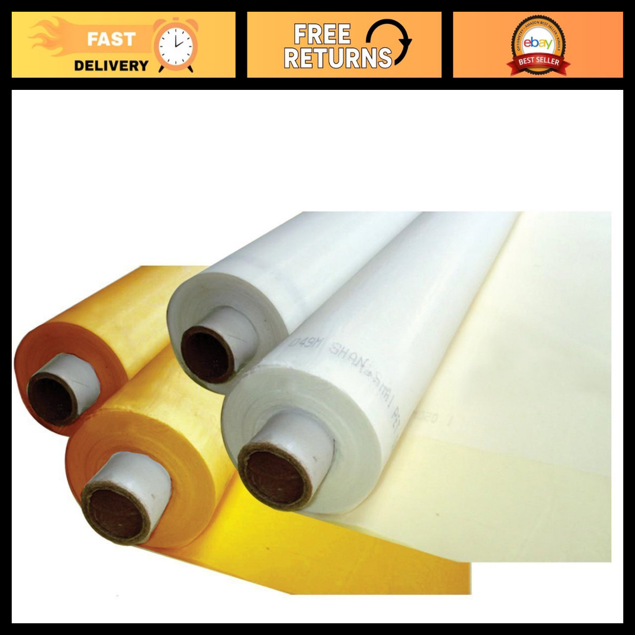 3 Yards Silk Screen Printing Mesh Fabric 40-350 Mesh, 50 Inches Wide for DIY 3 Yards Silk Screen Printing Mesh Fabric 40-350 Mesh, 50 Inches Wide for DIY