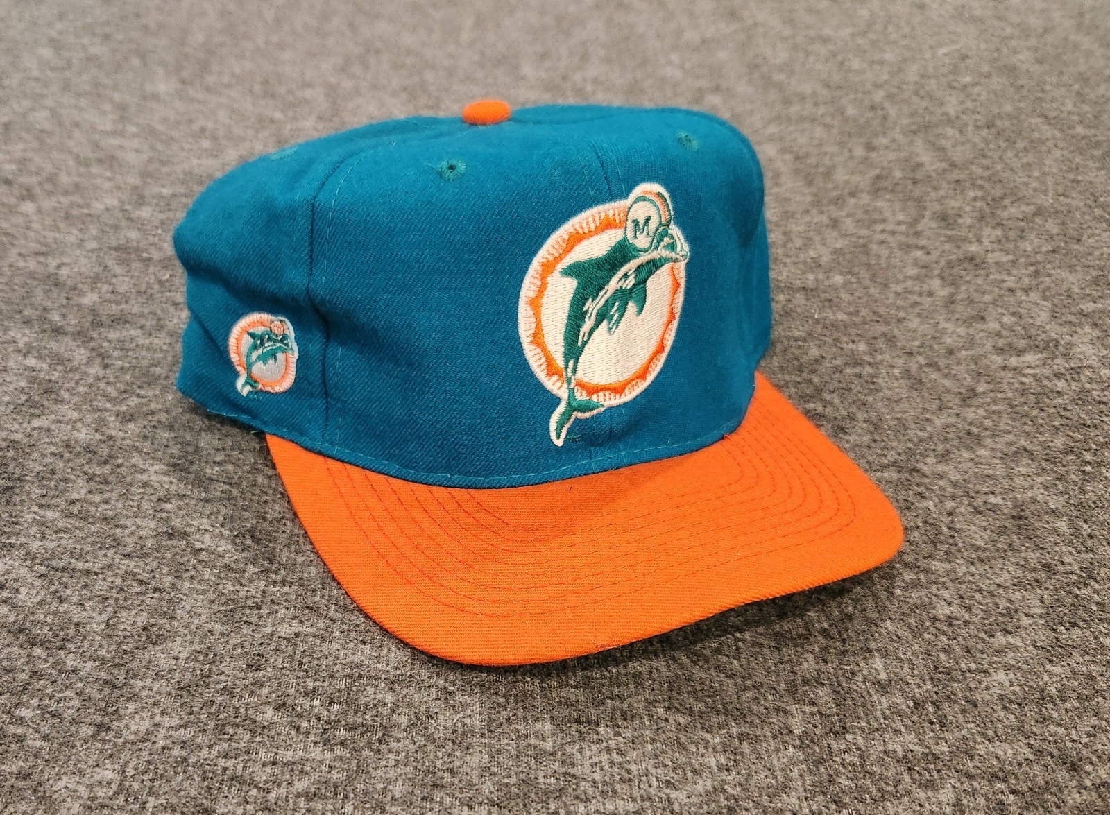 Vintage Miami Dolphins 90’s Snapback Hat American Needle Blockhead RARE