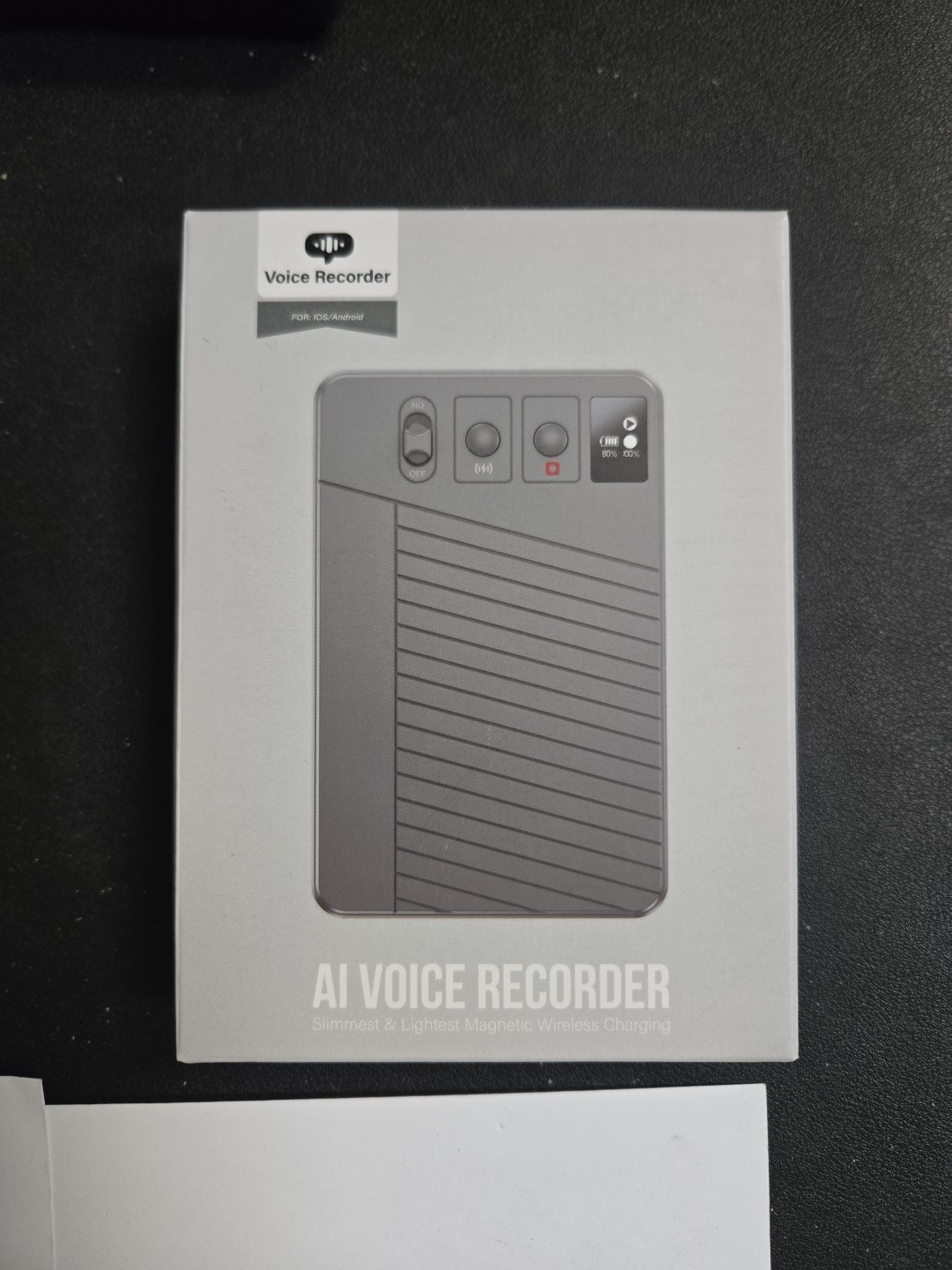 AI Voice Recorder 64GB Gray, BRAND NEW 