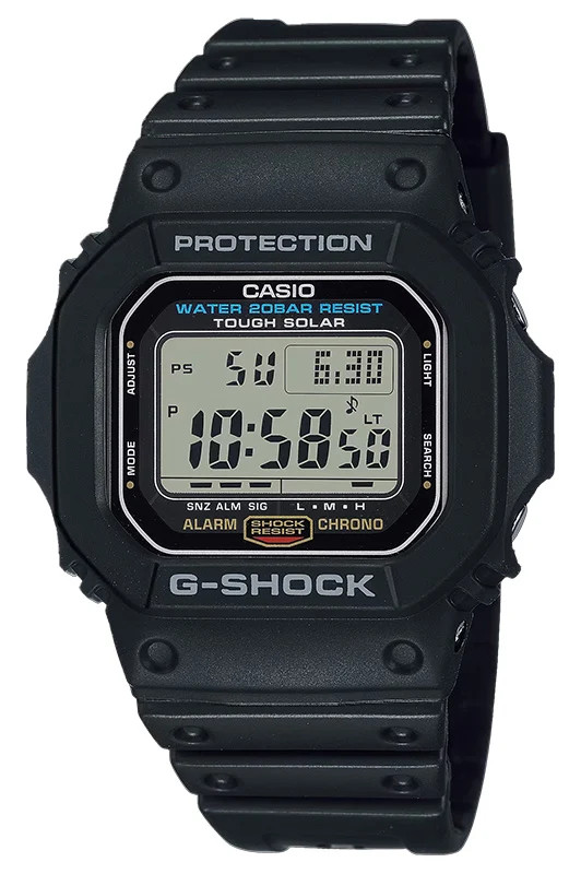 CASIO G-SHOCK G-5600UE-1 SOLAR DIGITAL WATCH