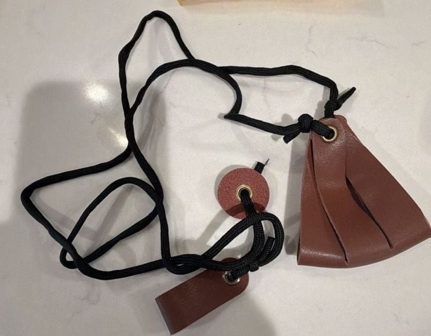 ZHUOCE Plus Pocket Sling Rock Thrower Brown