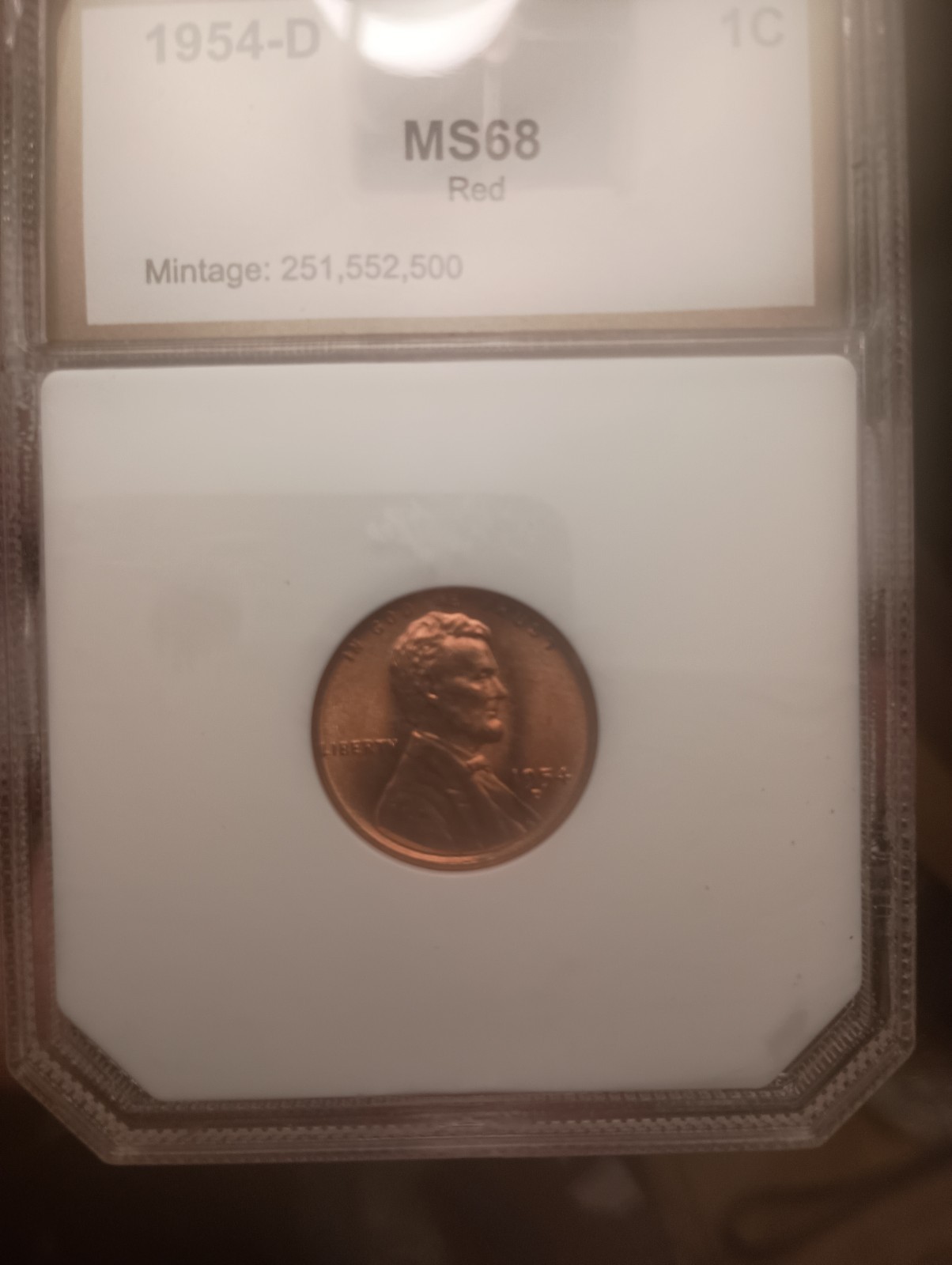 1954 d wheat penny error