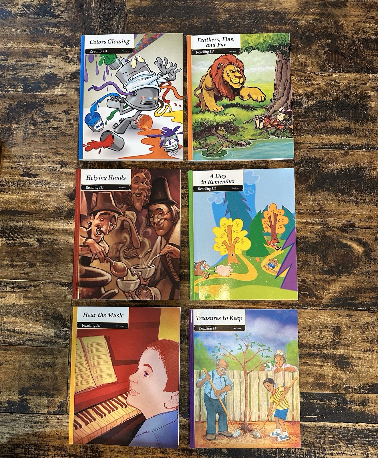 BJU PRESS READING 1 BOOK SET OF 6 (3rd Edition) LIKE NEW