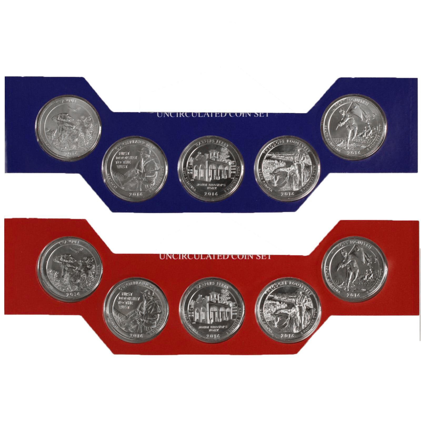 2016 P D America The Beautiful Parks Quarter Set US Mint Cello BU 10 Coin Set 2016 P D America The Beautiful Parks Quarter Set US Mint Cello BU 10 Coin Set