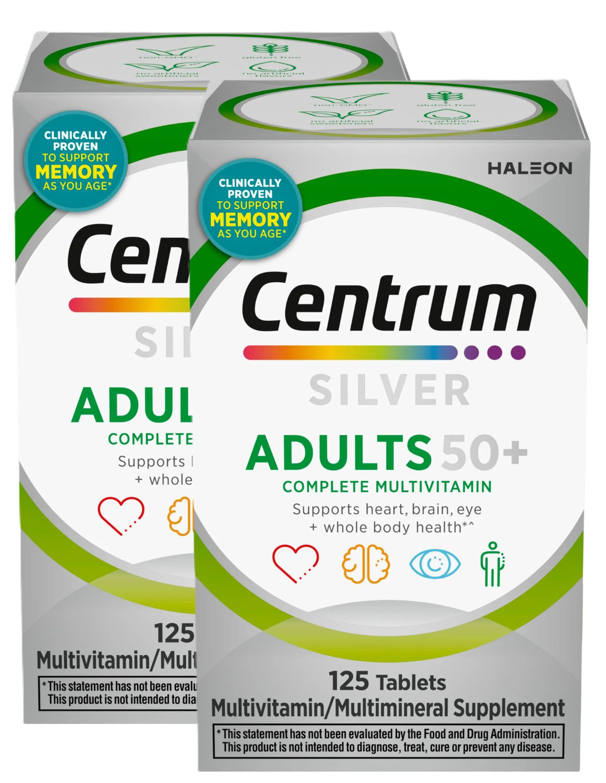 2pk Centrum Silver Adults 50 Plus Multivitamin With Vitamin C, D & E, 125 Count 2pk Centrum Silver Adults 50 Plus Multivitamin With Vitamin C, D & E, 125 Count