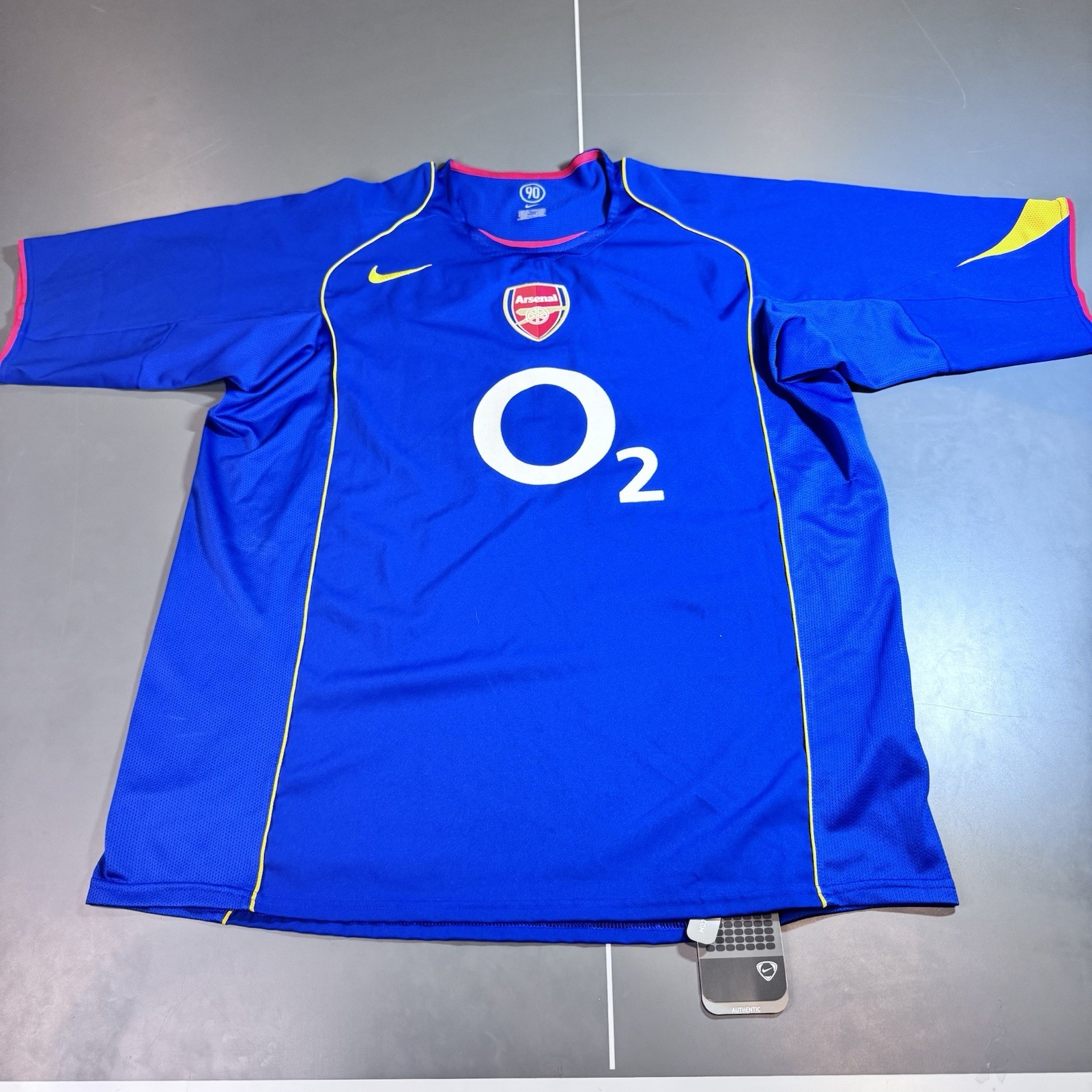Vintage Nike ARSENAL Jersey 2004 2005 Futbol Away Shirt Soccer Blue XL NWT New Vintage Nike ARSENAL Jersey 2004 2005 Futbol Away Shirt Soccer Blue XL NWT New