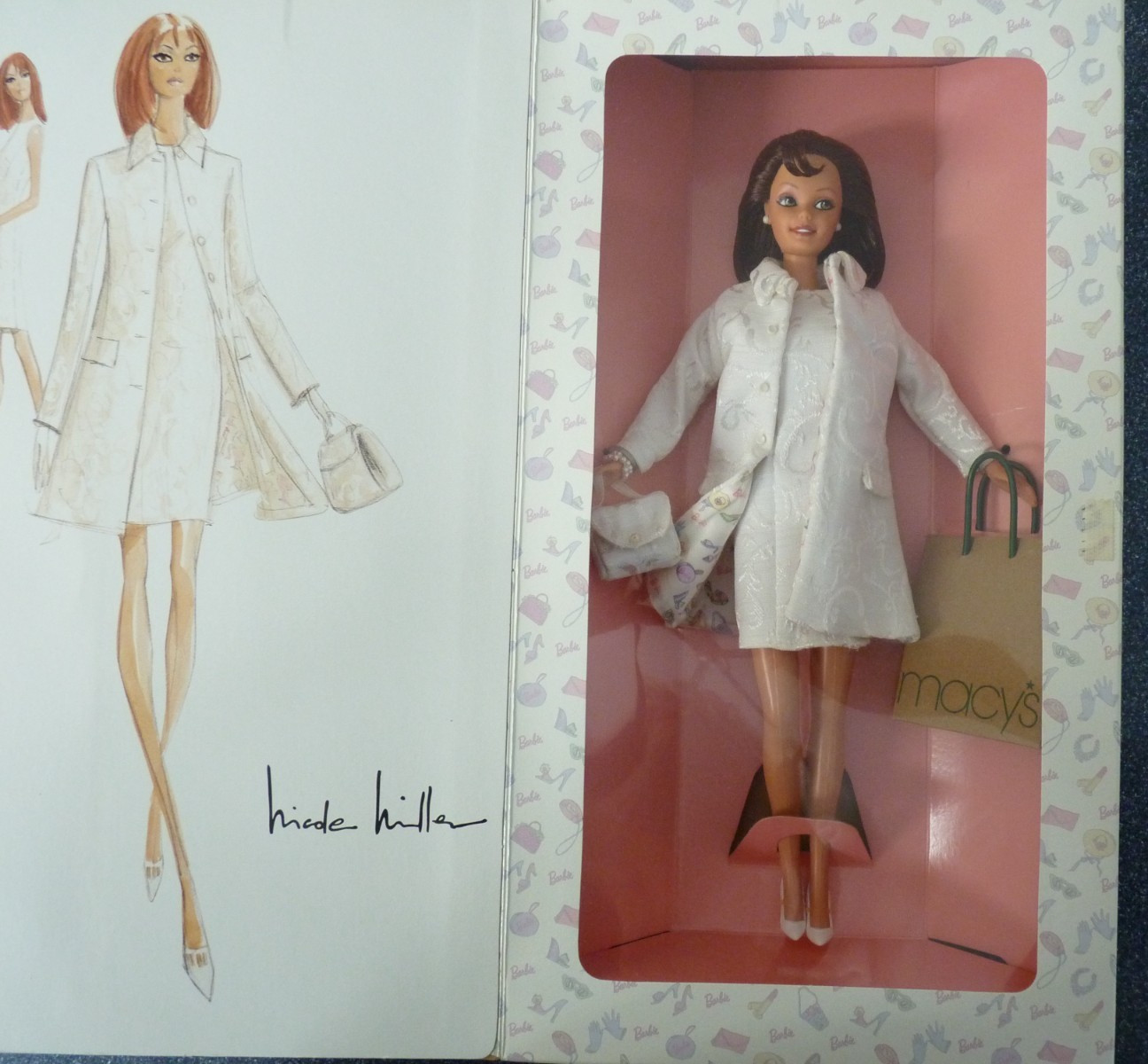 1996 Macy's Nicole Miller City Shopper Brunette Barbie Limited Edition MIB NRFB