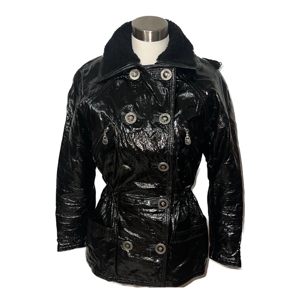 Gianni VERSACE Vintage 90’s Black Winter Coat Gianni VERSACE Vintage 90’s Black Winter Coat