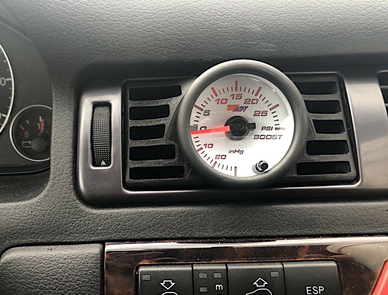 52mm Vent Gauge Pod Mount MAX Airflow for Audi A6 S6 RS6 Allroad C5 Auto
