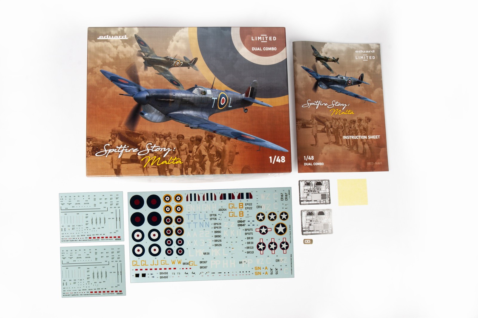 Eduard 1/48 Spitfire Story: Malta Dual Combo Spitfire Mk.Vb/c 11172