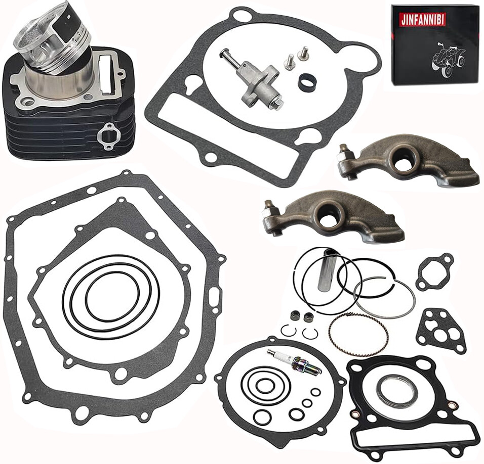 83mm Cylinder Piston Ring Top End Gaskets Rocker Arms Kit for Yamaha Grizzly 350