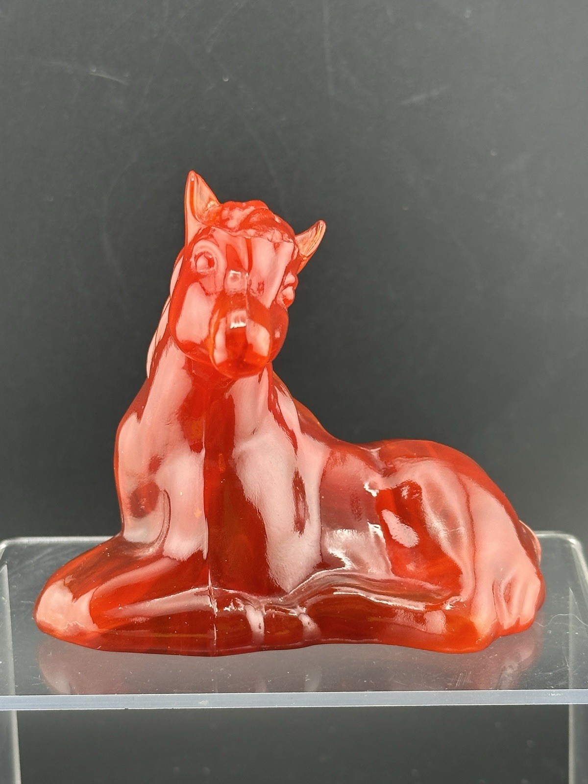 Fenton Gift Shop Orange Slice Foal Pressed By WV Glass 🌟Glow🌟 Fenton Gift Shop Orange Slice Foal Pressed By WV Glass 🌟Glow🌟