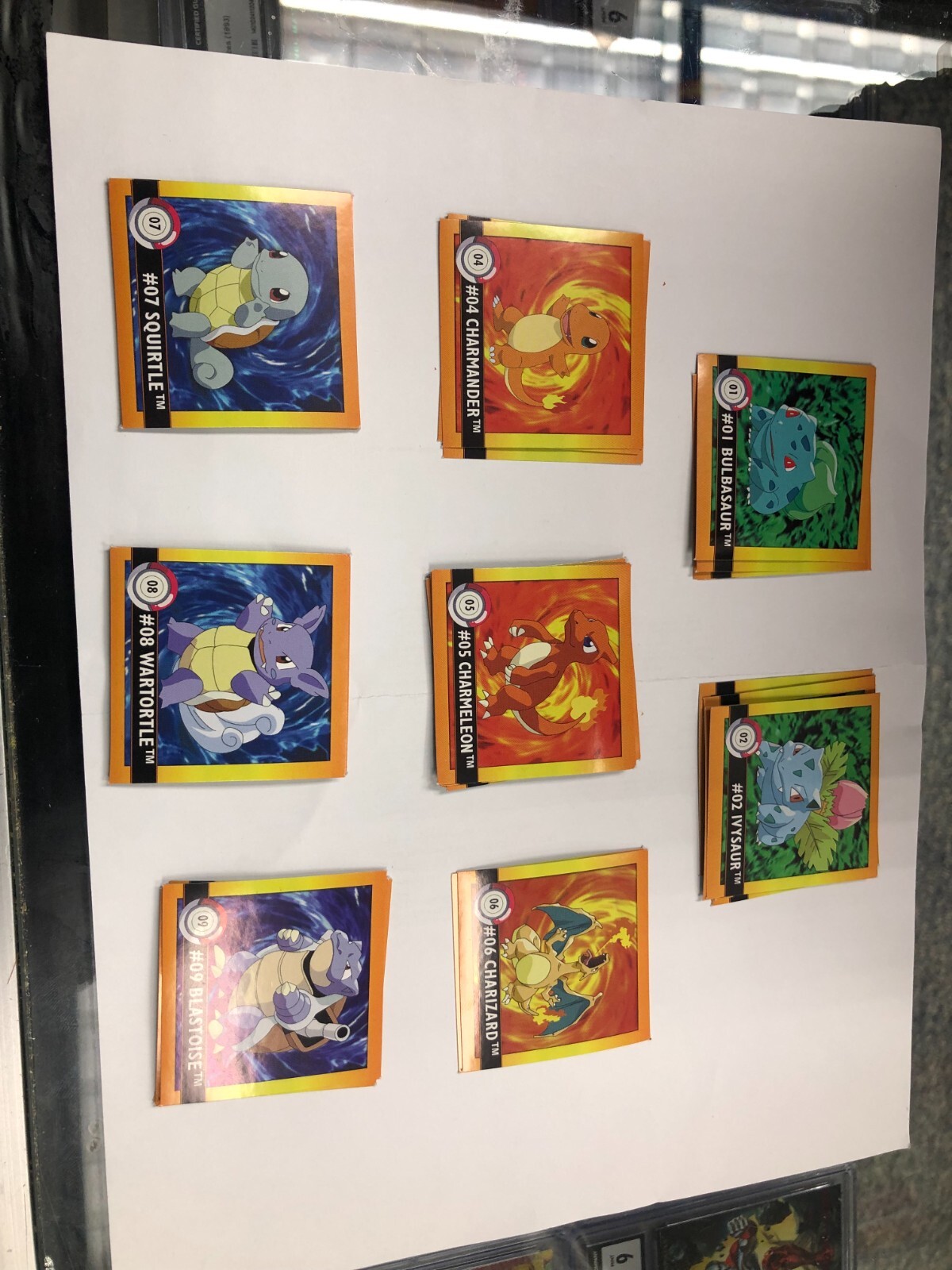 Artbox Series 1 Stickers Vintage Pokémon Trading Card Game 1999 *NM/LP/MP