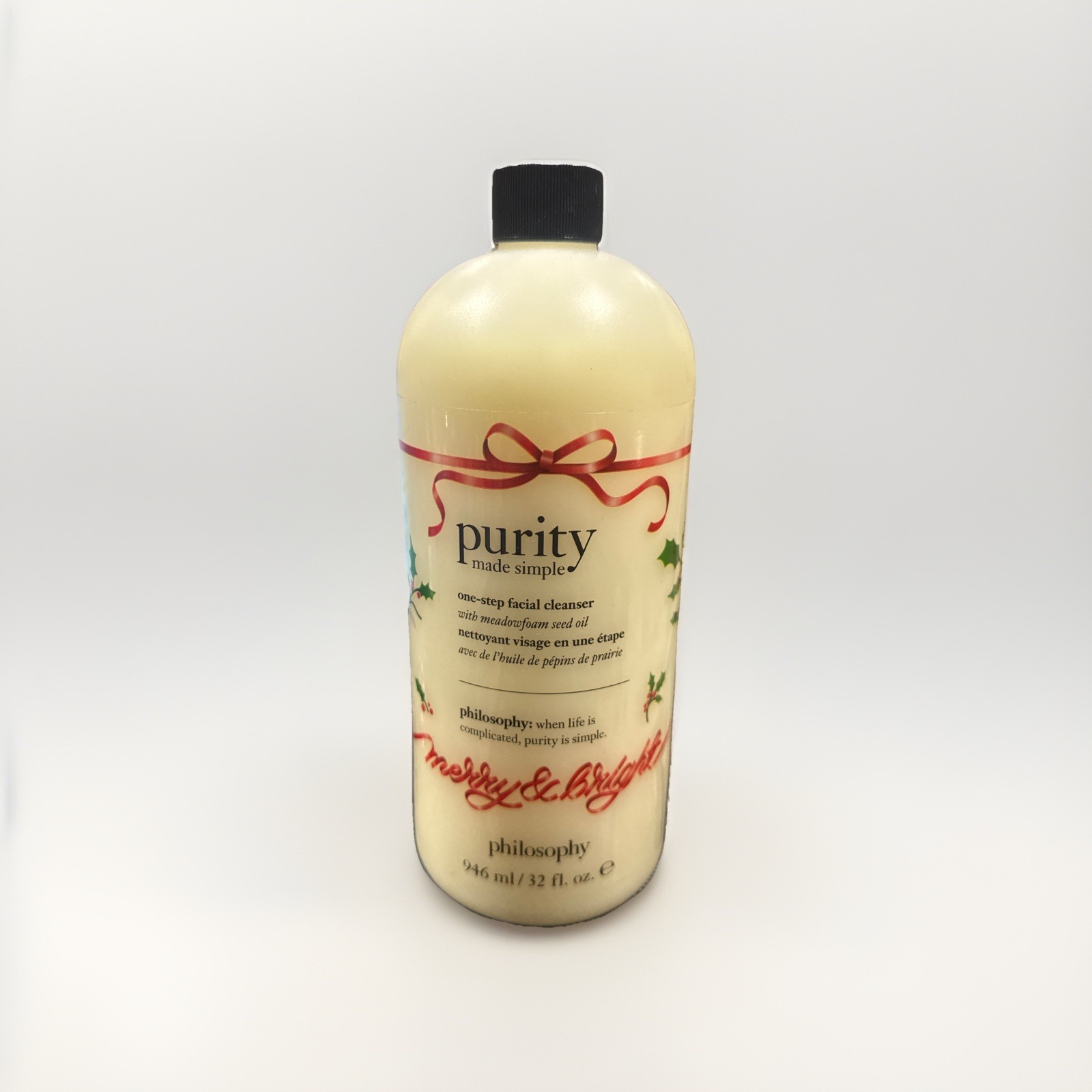 Philosophy PURITY One-Step Facial Cleanser- 32 fl oz HOLIDAY sealed+pump new Philosophy PURITY One-Step Facial Cleanser- 32 fl oz HOLIDAY sealed+pump new