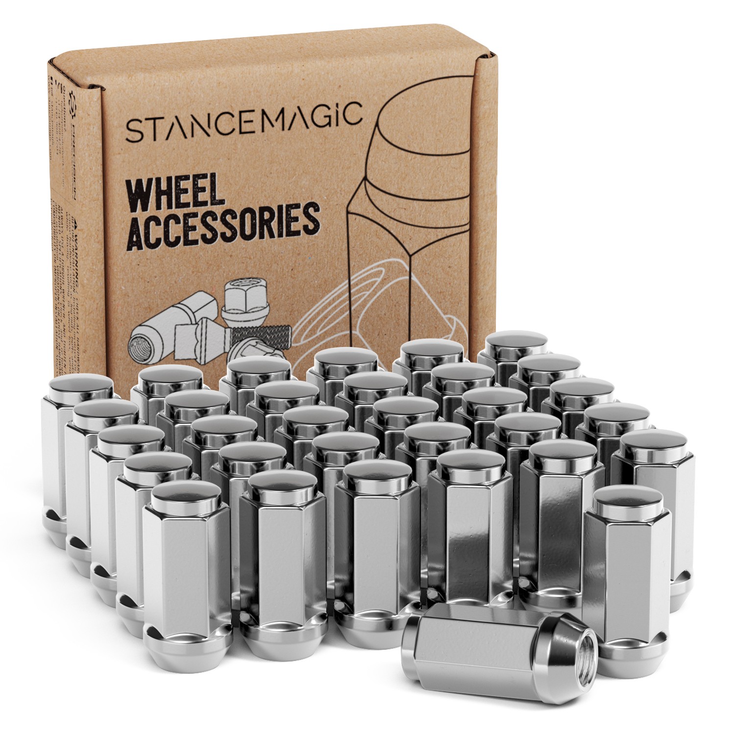 32pc Chrome Wheel Lug Nuts | 9/16\