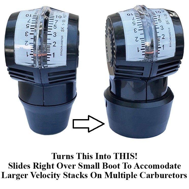 Dual Carburetor Synchronizer Adapter Boot Only For Weber, Stromberg, Solex Dual Carburetor Synchronizer Adapter Boot Only For Weber, Stromberg, Solex