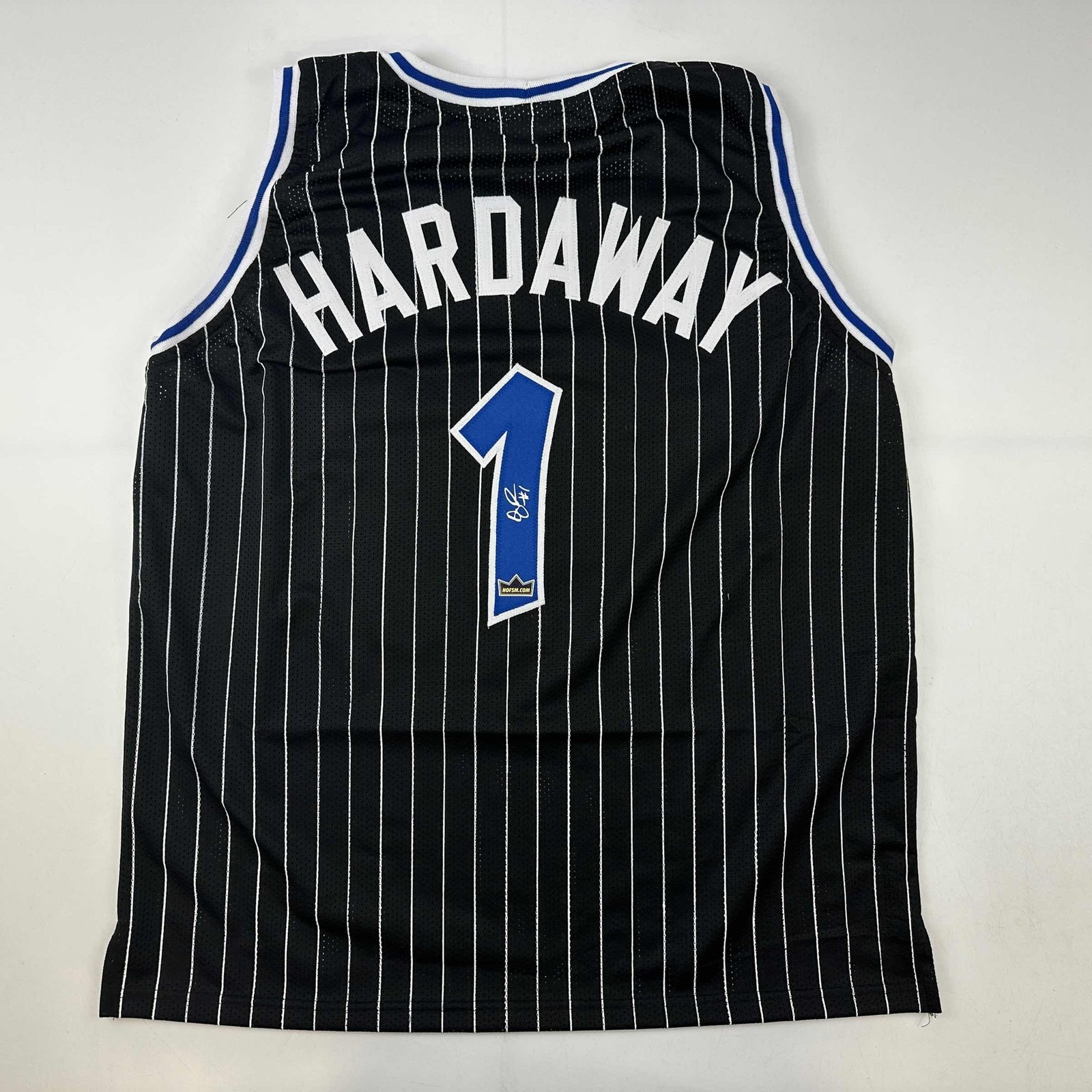 Facsimile Autographed Anfernee Penny Hardaway Orlando Black Jersey XL Facsimile Autographed Anfernee Penny Hardaway Orlando Black Jersey XL